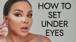 THE CORRECT WAY TO SET YOUR UNDER EYES | NINA UBHI