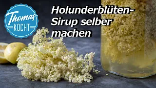 Holunderblütensirup selber machen - ohne Zitronensäure - Hugo Rezept