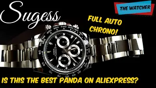 Sugess 🐼 Best Day-Tona Homage from Aliexpress?? Auto chrono | Full review | The Watcher