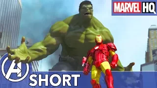 Hulk, Iron Man & Spidey Take on a Mech-Giant! | The Avengers vs. AIM - Part Two