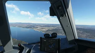 FENIX A320 landing at LPPT airport.