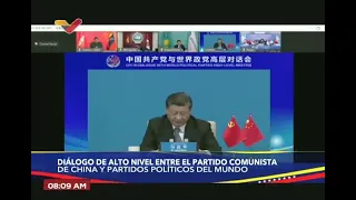 Maduro  en diálogo y videoconferencia con el Partido Comunista Chino y partidos del mundo