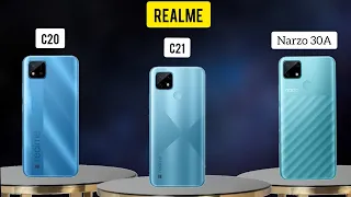 Realme C20 vs. Realme C21 vs. Realme Narzo 30A:Full Comparison-@BolabogTV