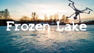 Frozen Lake by Drone | Winter | Thurgau