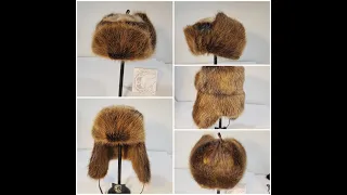 DYI Fur Trapper Hat real beaver fur, the Pattern is offered, make your own