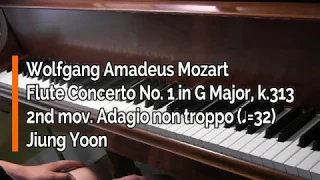 Piano Part - Mozart, Flute Concerto No. 1 in G Major, k.313 - 2nd mov. (♩=32)