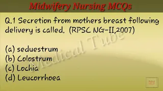 Midwifery Nursing MCQs || Previous RPSE Exam Questions for Nurse Preparation || CHO Exam preparation