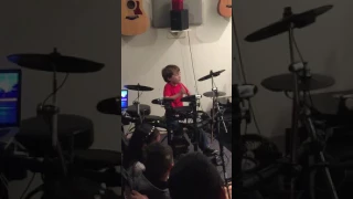 Welcome to the Jungle by Guns N' Roses  Drum Cover by 6 year old