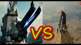 Transformers ปืนใหญ่เลเซอร์ vs หุ่นยักษ์จอมเขมือบ