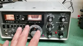 Yaesu FT-101E Transmit test