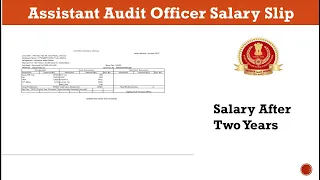 SSC CGL 2020 Salary Slip | Assistant Audit Officer Salary Slip | SSC CGL AAO Latest Salary Slip #ssc