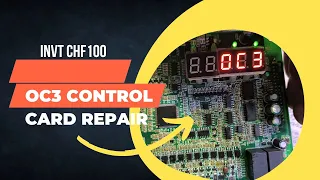 how to reset OC3 error in invt chf100A controlcard repair/invtOC3 error kaise reset kare fullditial