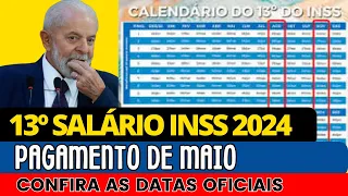 13º SALÁRIO INSS PAGAMENTO EM MAIO- SAIU LISTA DE APOSENTADOS QUE VÃO RECEBER