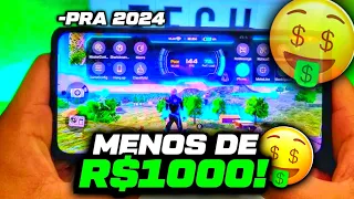 [- de R$1000]🤑 3 MELHORES CELULARES GAMERS MAIS BARATOS Para JOGAR FREE FIRE!!🔥