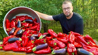 AJVAR - Zimnica od paprika i patlidžana. Supruga pomogla.