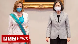 Nancy Pelosi meets Taiwan's president in visit condemned by China - BBC News