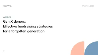 Webinar: Gen X donors: Effective fundraising strategies for a forgotten generation