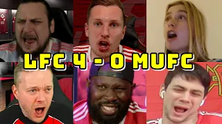 BEST COMPILATION | LIVERPOOL VS MAN UNITED 4-0 | PART 1 | WATCHALONG LIVE REACTIONS |  FANS CHANNEL