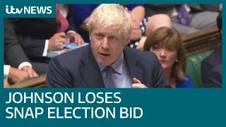 Brexit: Another day of chaos as Boris Johnson loses election bid | ITV News