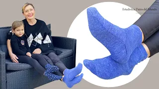 Don't Get COLD This Winter / Socks for 10 Minutes and Without a Pattern / Video for Beginners