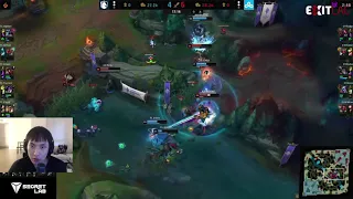 C9 Vs TL Teamfight / Doublelift