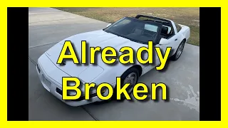 1992 C4 Corvette owned for a week and already broken...