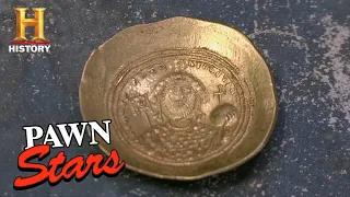 Pawn Stars: BIG BET for RIDICULOUSLY RARE Ancient Byzantine Coin (Season 8) | History