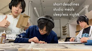 first architecture review of the semester, two pin-ups in two weeks [college architecture vlog no.3]