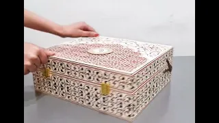 Mughal-Inspired Wedding Invitation Box (SKU 140)