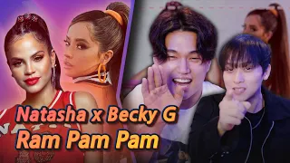 K-pop Artist Reaction] Natti Natasha x Becky G - Ram Pam Pam [Official Video]