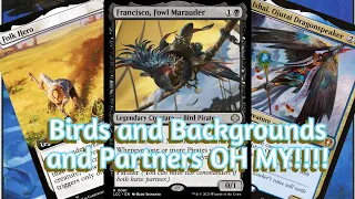 New Best Bird Typal Commander?!?! Birbs + Backgrounds Commander MTG deck tech!