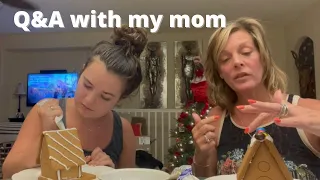 Q&A with my mom + Gingerbread decorating competition