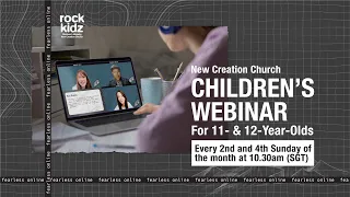 Be A Part Of Fearless! Online (Children’s Webinar For 11- & 12-Year-Olds) | New Creation Church