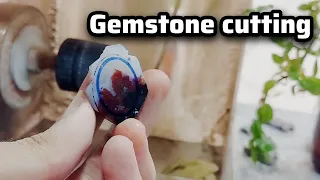 Agate gemstone cutting😍💎