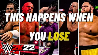 This is What Happens After You Lose Your Match in WWE 2K22 Showcase Mode | PS5 (4K HDR/60FPS)