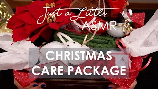 Ep. 33: Christmas Care Package (ASMR unwrapping, tapping, crinkles, ear to ear - No Talking) - 🎧