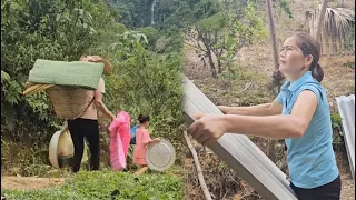 FULLVIDEO: cleaning, making toilets, working in the kitchen, picking bamboo shoots, catching snails.