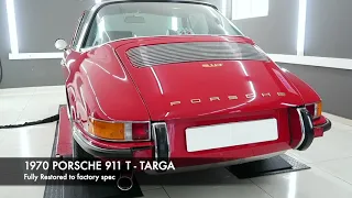 PORSCHE 911T Targa 1970 - Full restoration to factory spec