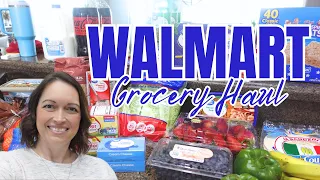 WALMART GROCERY HAUL 2024 | FAMILY OF FIVE | WEEKLY GROCERY HAUL | WALMART DELIVERY