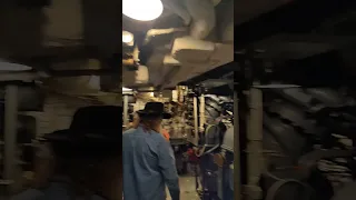 Engine Room of a diesel submarine