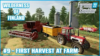 Harvesting Barley, Building Grain Silo - #9 Korpi Map - Farming Simulator 22 Timelapse Series