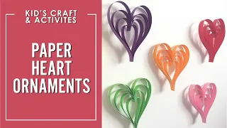 Paper Heart Craft | Valentine Craft Idea | Kid's Craft Idea for Valentine's Day