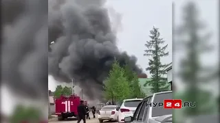 Пожар в Новом Уренгое. Дотла сгорел частный дом в ДНТ Лира.