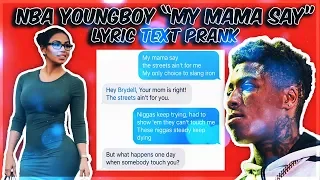 NBA YOUNGBOY MAMA SAY LYRIC PRANK ON HIGH SCHOOL PRINCIPAL