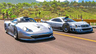 Porsche 911 GT1 Strassenversion vs Mercedes-Benz AMG CLK GTR | Forza Horizon 5