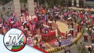 Mga grupong nagprotesta para sa Labor Day, hinarang ng pulisya sa Maynila | TV Patrol