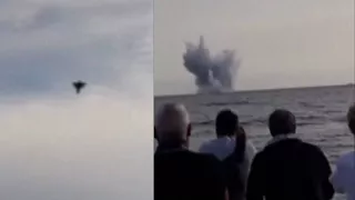 Eurofighter jet crashes into ocean during Italian air show; pilot killed