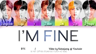 BTS (방탄소년단) - I'M FINE (Color Coded Lyrics Eng/Rom/Han)