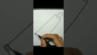 How to Draw a Toothpaste #shorts