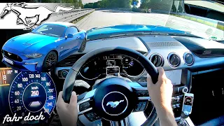 2020 Ford Mustang GT 5.0 Cabrio POV | 100-200 km/h | Topspeed | Fahr doch